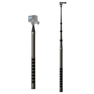 JMARY MT-65 3m Carbon Fiber Selfie Stick Monopod 5 Section Extension Pole for Action Cameras - Image 7