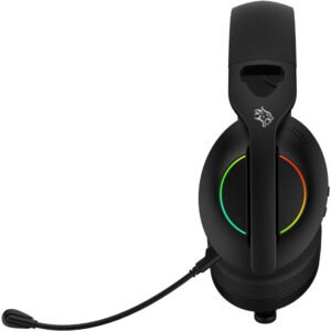 Porodo Gaming Triple-Mode Gaming Headphone, 800mAh Battery, Wireless Connectivity (2.4G/ Bluetooth V5.3), Wired Connectivity (3.5mm Jack), Noise-Canceling Mic, Adjustable Headband, Low-Latency - Image 3