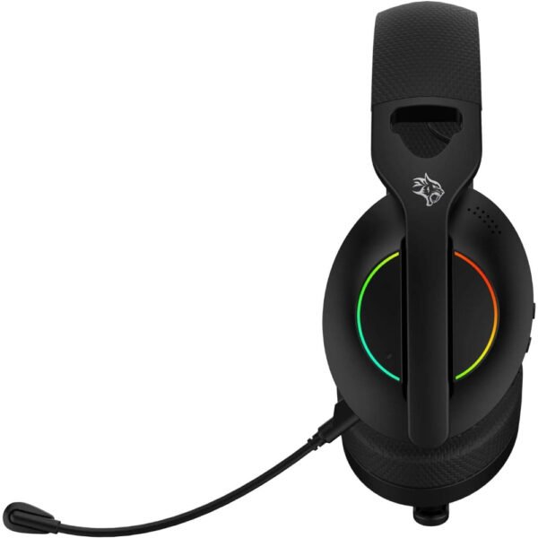 Porodo Gaming Triple-Mode Gaming Headphone, 800mAh Battery, Wireless Connectivity (2.4G/ Bluetooth V5.3), Wired Connectivity (3.5mm Jack), Noise-Canceling Mic, Adjustable Headband, Low-Latency - Image 3