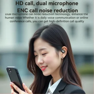 Yesido YSP23 Open Ear ANC & ENC Bluetooth Earphones (Black) – Dual Noise Reduction with 35H Battery Life - Image 6