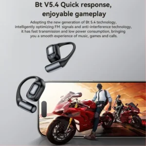 Yesido YSP23 Open Ear ANC & ENC Bluetooth Earphones (Black) – Dual Noise Reduction with 35H Battery Life - Image 7