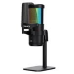 JMARY MC-PW13 Zero Latency Monitor Mic RGB Light Plug and Play Desktop Microphone