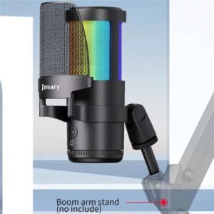 JMARY MC-PW13 Zero Latency Monitor Mic RGB Light Plug and Play Desktop Microphone - Image 8