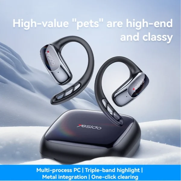 YESIDO YSP24 OWS Wireless Bluetooth-Compatible Headset Memory Ear Hooks Music Call Earphone - Image 2