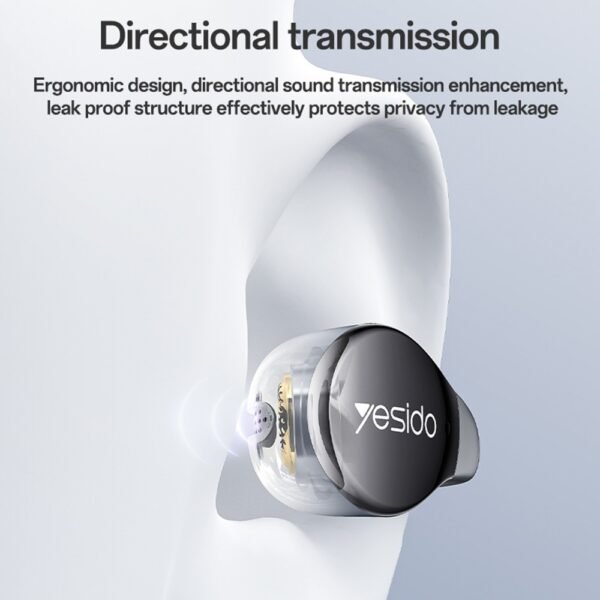YESIDO YSP27 OWS Wireless Bluetooth-Compatible Ear Clip Earphones Open-Ear Design ENC Noise Cancellation Headset - Image 14