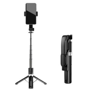JMARY KT-219 6 Sections Extendable Selfie Stick Tripod Stand with Remote Control