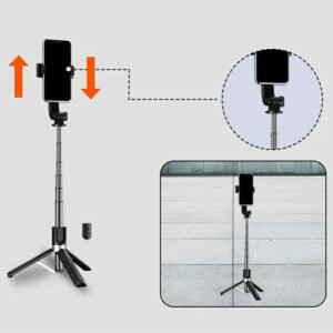 JMARY KT-219 6 Sections Extendable Selfie Stick Tripod Stand with Remote Control - Image 6
