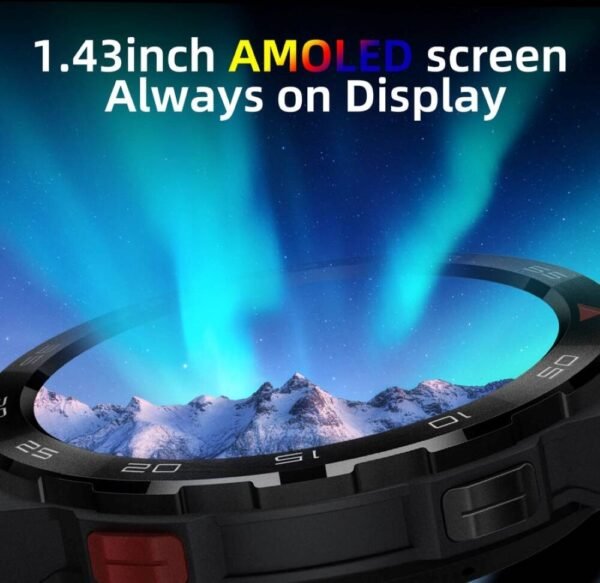 Mibro GS Pro, Smartwatch, 1.43" AMOLED Screen, 316L Stainless Steel Case, Long-Lasting Battery, 5ATM Waterproof, SpO2, 24/7 Heart Rate All-Day Health Monitoring - Image 5