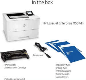 HP LaserJet Enterprise M507dn Monochrome Printer (1PV87A) - 43ppm, 1200x1200 dpi, 512MB RAM, Gigabit Ethernet, Duplex Printing - Image 10