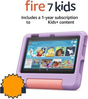 Kids tablet Fire 7, 7" display, ages 3-7, with ad-free content kids love, parental controls, 16 GB - Blue - Image 9