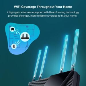 TP-Link Dual-Band AX3000 Wi-Fi 6 Router Archer AX55 | Wireless Gigabit Internet Router for Home | EasyMesh Compatible | VPN Clients & Server | HomeShield - Image 3