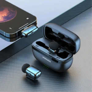 Porodo Wireless Lavalier Type-C Connector Microphones, Noise Reduction, Low Lantency, Plug & Play, 4H Mic Working Time, 33H Case Working Time, 1H Case Recharge Time - Image 3