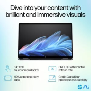 HP OmniBook Ultra Flip 2-in-1 Laptop 14.0" Touchscreen 2.8K Display (Intel Ultra 7-256V, 16GB LPDDR5, 1TB PCIe SSD, Backlit KB, Fingerprint, 2 Thunderbolt 4, Win 11 - Image 7