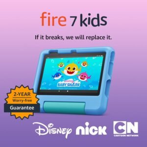 Amazon Fire 7 Kids tablet (newest model) ages 3-7. Top-selling 7" kids tablet on Amazon. Includes ad-free and exclusive content, easy parental controls, 10-hr battery, 16 GB, Blue - Image 6