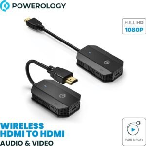 Powerology Wireless HDMI Mirroring Adapter Pair: Full HD 1080P with USB-C Cable - Image 7