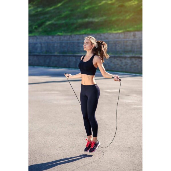 Porodo Lifestyle Smart Skipping Rope Real-Time Tracking & Feedback, 15m Bluetooth Range, 3m Rope Length, Voice Broadcast, 200mAh Battery - Image 4