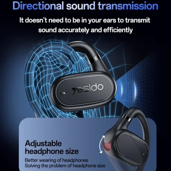 YESIDO YSP25 Open Ear Bluetooth-Compatible Earphones Bass Enhanced Waterproof Wireless Headset - Image 5