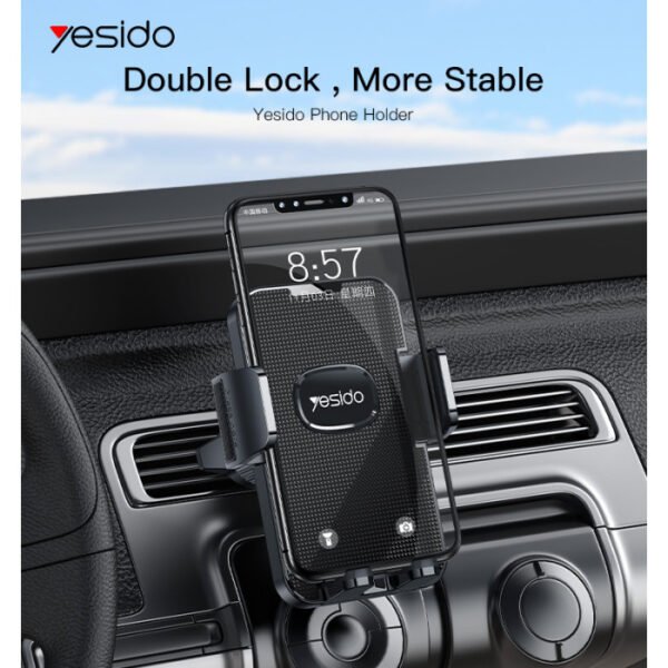 Yesido C136 Angle Rotation Cellphone Air Outlet Clip Mount Bracket Car Phone Holder For Air Vent - Image 2