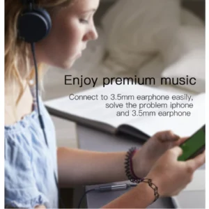 Yesido YAU21 AUX (Female) Audio Cable To Lightning 10CM 3.5mm AUX Headphones Adapter for iPhone - Image 5