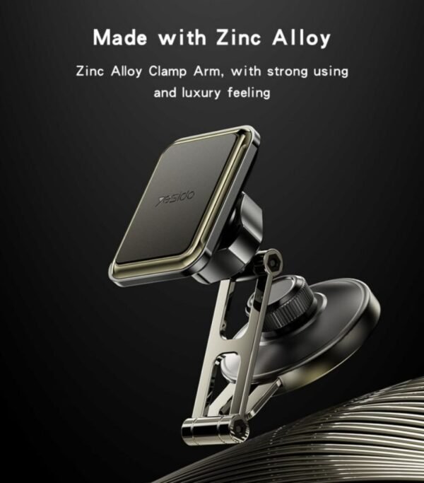 Yesido C264 Zinc Alloy 6Pcs Magnets Strong Rotating Arm Multi-angle Magnetic Phone Holder - Image 2