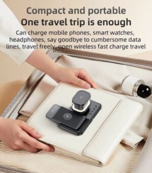 Yesido DS22 5-in-1 Wireless Charger with Clock – Multi-Device Fast Charging Station for iPhone, Apple Watch, AirPods – Adjustable Stand with LED Light - Image 14