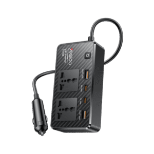 YESIDO VC07 200W High Power Car Inverter Fast Charging Adapter with 2 AC + 2 USB + 2 Type-C Ports