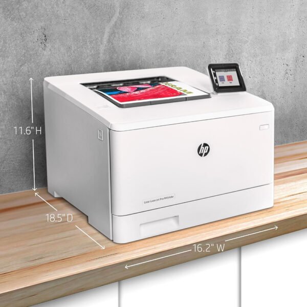 HP Color LaserJet Pro M454Dw - 28 ppm, Duplex Printing, Wireless, Gigabit Ethernet, Mobile Printing - Image 7