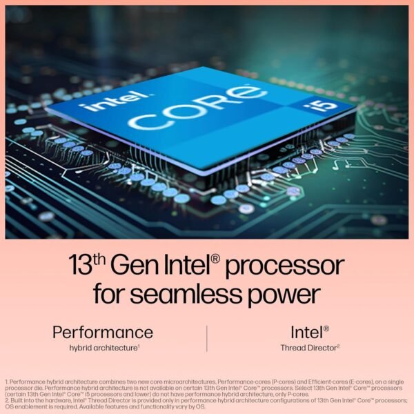 HP 15-fd0443nia Laptop – Intel Core i5-1334U, 8GB DDR4 RAM, 512GB SSD, 15.6" FHD Display, Windows 11 Home – Natural Silver - Image 4