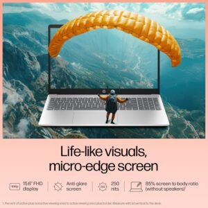 HP 15-fd0443nia Laptop – Intel Core i5-1334U, 8GB DDR4 RAM, 512GB SSD, 15.6" FHD Display, Windows 11 Home – Natural Silver - Image 7