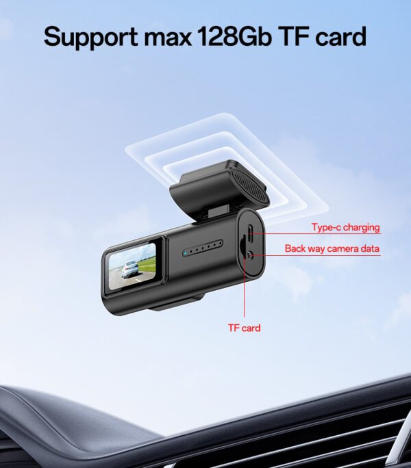 Yesido KM21 1K High Clear Camera 145 Degree Range Built-in With 1.47" Screen Front way Car Driving Recorder - Image 6