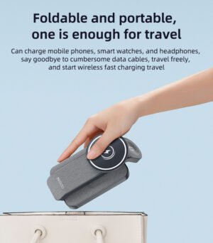 Yesido DS26 15W Wireless Fast Charging With Nightlight Foldable Design 3 in1 Desktop Stand Wireless Charger - Image 7