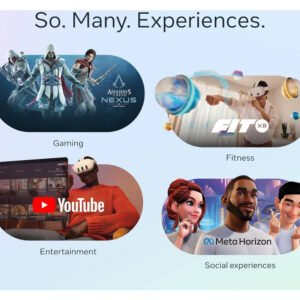 Meta Quest 3S VR Headset, 1832x1920 PPE Resolution, 4,324 mAH Battery Capacity, 96° Horizontal & 90° Vertical FoV, 8GB RAM, 256GB Storage, White - Image 3