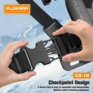 PLOKAMA CX-10 Chest Mount Camera Holder Chest Support Harness Mount Adjustable Chest Strap Belt Mobile Phone Strap Clip - Image 4