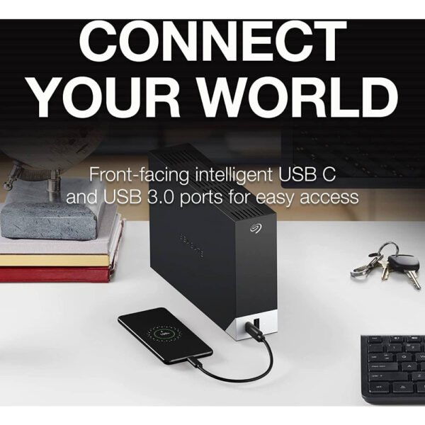 Seagate One Touch 18TB Desktop External Hard Drive, With Built-In Hub, USB-C and USB 3.0 Port, Compatible with Windows and Mac, Seagate Toolkit Backup Software Included (Copy) - Image 10