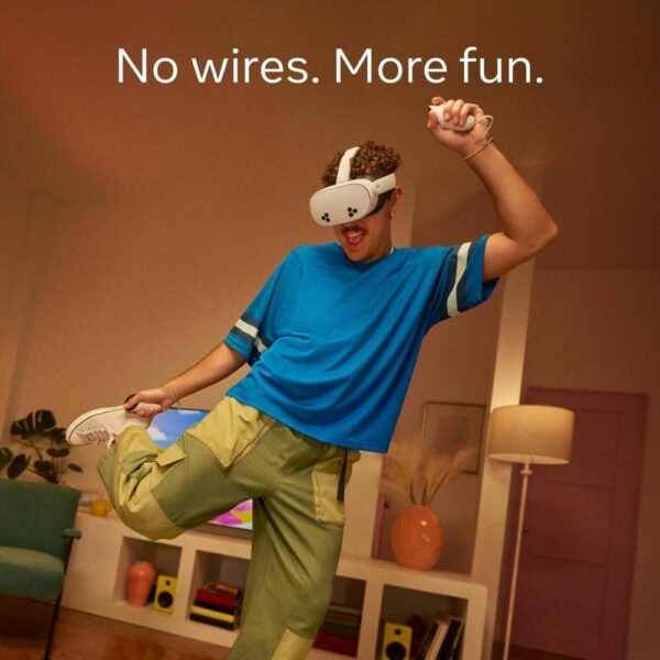 Meta Quest 3S VR Headset, 1832x1920 PPE Resolution, 4,324 mAH Battery Capacity, 96° Horizontal & 90° Vertical FoV, 8GB RAM, 256GB Storage, White - Image 5