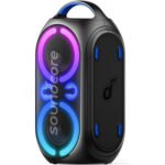 Anker Soundcore Rave Party 2 Bluetooth Speaker, 120W Stereo Audio, IPX4 Water Resistant, Party Cast, BassUp technology, 18 Hours Playtime, Black