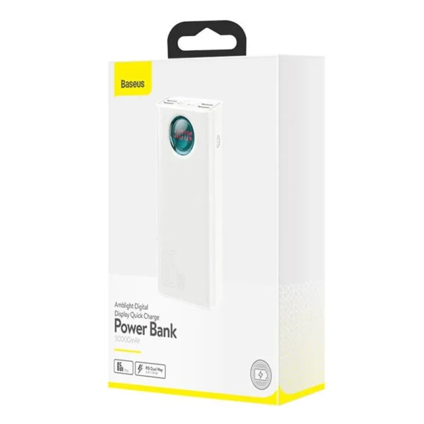 Baseus Amblight Digital Display Quick Charge Power Bank 30000mAh/65W with 4 USB Ports - Image 2