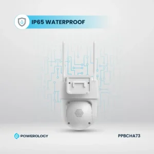Powerology Built-In Solar Pan & Tilt Outdoor Camera: 2K QHD with 360° View & IP65 Rating - Image 6