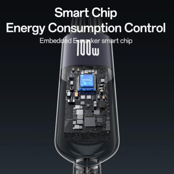 Yesido CA90 100W USB-C / Type-C to 8 Pin, Type-C 2 in 1 Charging - Image 6