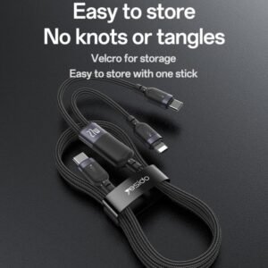 Yesido CA90 100W USB-C / Type-C to 8 Pin, Type-C 2 in 1 Charging - Image 3