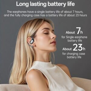 Yesido YSP26 ENC Noise Reduction Ear-hook Open OWS Bluetooth Earphone, with LCD Screen(Grey) - Image 9