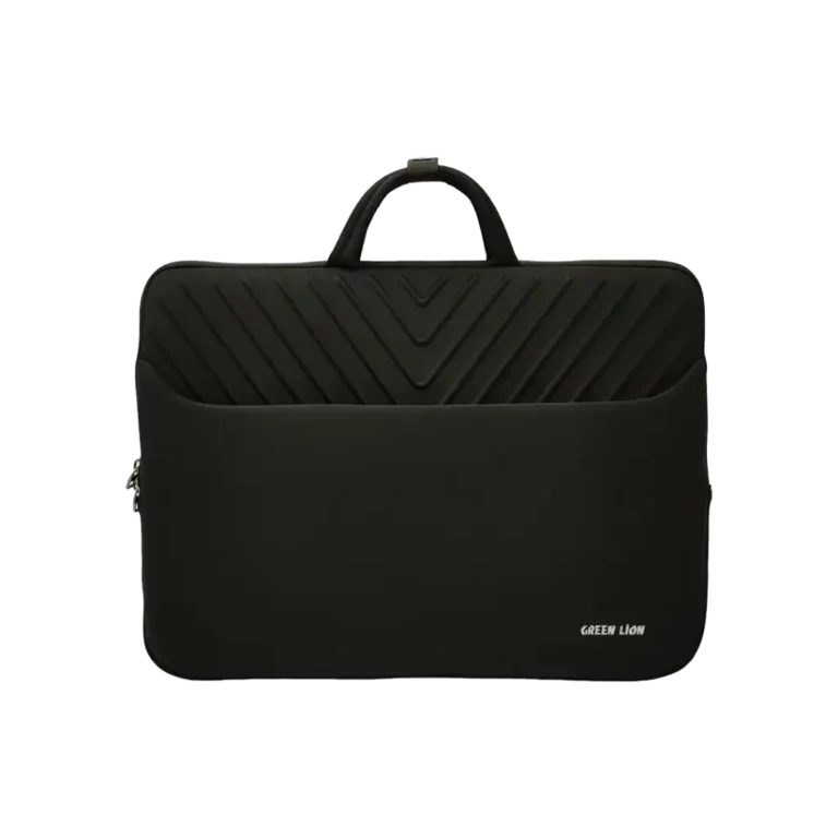 Green Lion Slim Gear Laptop Backpack - Black