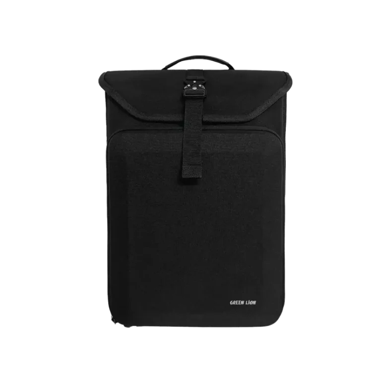 Green Lion Slim Gear Laptop Backpack - Black