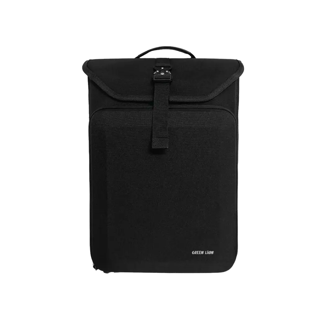 Green Lion Slim Gear Laptop Backpack - Black