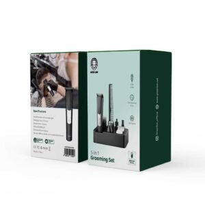 Green Lion 5 in 1 Grooming Set 600mAh - Black - Image 2