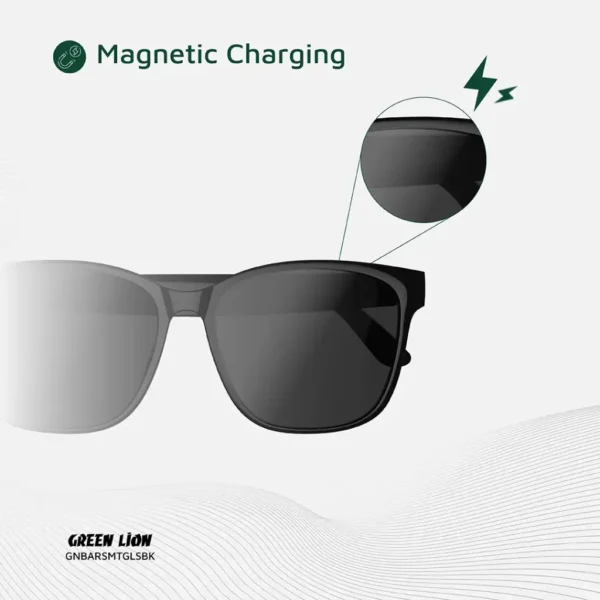 Green Lion Barcelona Smart Glasses - Black - Image 9