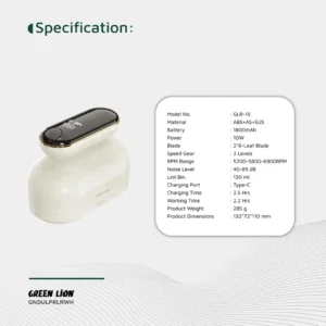 Green Lion DualPro Digital Fabric Remover - White - Image 7