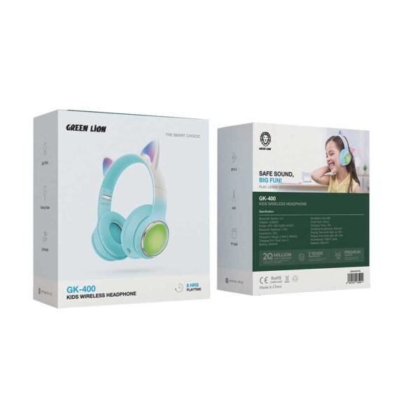 Green Lion GK-400 Kids Wireless Headphones - Image 2