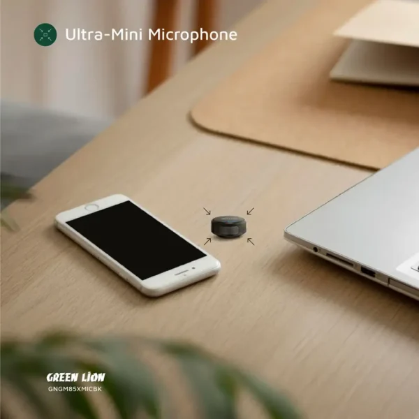 Green Lion GM-85X 3 In 1 Wireless Microphone - Black - Image 6