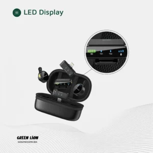 Green Lion GM-85X 3 In 1 Wireless Microphone - Black - Image 4